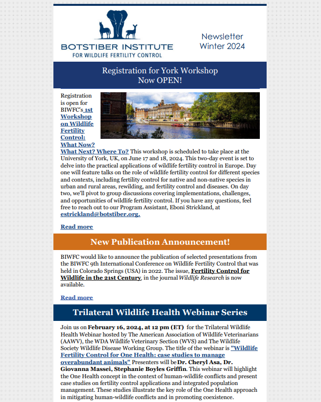 Newsletter Winter 2024